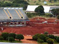 Obras no estádio Mané Garrincha, em Brasília [Reuters]