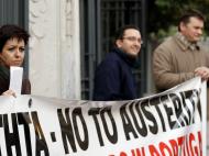 Gregos «solidários» com grevistas portugueses (Foto Reuters)