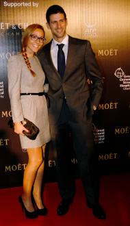 Jelena Ristic, companheira de Novak Djokovic (Reuters)