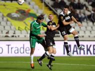 AEK Larnaca vs Maccabi Haifa (EPA/KATIA CHRISTODOULOU)