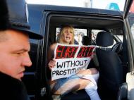 Euro-2012: mulheres do grupo feminista Femen protestam contra a prostituição
