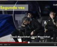 Mourinho assobiado no Bernabéu