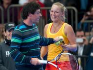Namorado de Wozniacki ganha ponto a Sharapova [Foto: Ray Stubblebine/Reuters]