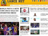 Lance (Brasil): «Barça pinta o sete com cinco golos do argentino Messi»