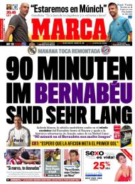 Marca em alemão: «90 minutos no Bernabéu são muito longos»