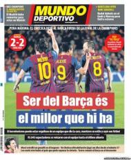 «El Mundo Deportivo» em catalão: «Ser do Barça é o melhor que há»