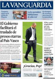 «La Vanguardia»: «Obrigado, Pep», suspense à volta da continuidade de Guardiola