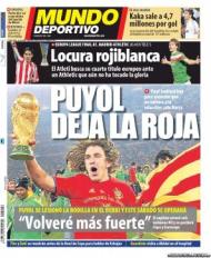 «El Mundo Deportivo»: Puyol deixa a seleção, com esta lesão