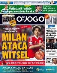 O Jogo: Milan ataca Witsel