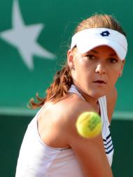 Agnieszka Radwanska durante o Roland Garros 2012