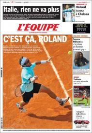 LEquipe: a emoção de Roland Garros