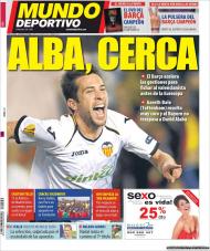 El Mundo Deportivo: Jordi Alba perto
