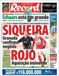 «Record»: Benfica renova o lado esquerdo da defesa