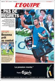 «LEquipe»: Roland Garros em destaque