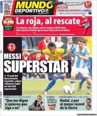 «Mundo Deportivo»: Messi em destaque no Brasil-Argentina