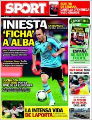 Sport: Iniesta recomenda Jordi Alba