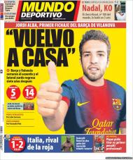 «Mundo Deportivo»: Jordi Alba assinou por cinco anos com o Barça