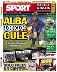 «Sport»: Alba esteve seis anos na formação do Barça