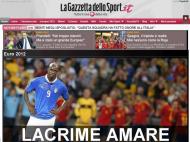 Gazzetta dello Sport (Itália): «Lágrimas amargas»