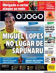 Quiosque: «Miguel Lopes no lugar de Sapunaru» (O Jogo)