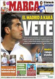 «Marca»: Real Madrid confirma a Kaká que não conta com ele