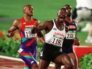 1996:final com direito a recorde do mundo: a festa foi do canadiano Donovan Bailey, que estabeleceu o novo mínimo em 9.84s