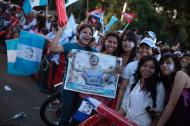 Atletas olímpicos recebidos na Guatemala (Reuters)