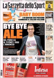 La Gazzetta dello Sport: bye bye Del Piero