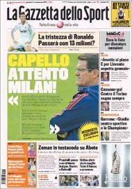 Gazzetta: Capello avisa o Milan para o Zenit e Hulk