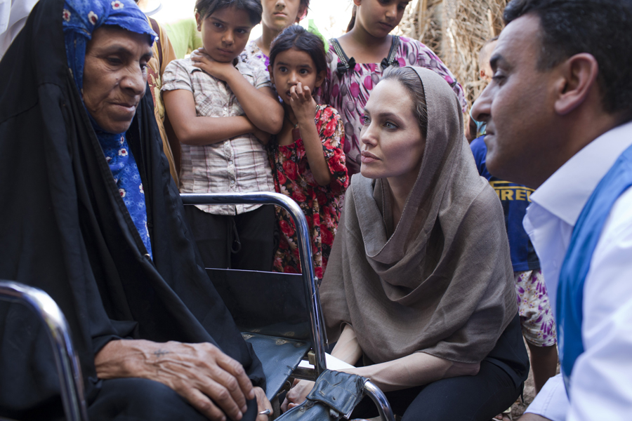 Angelina Jolie em Bagdad Foto: Reuters