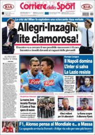 Corriere: Allegri-Inzaghi aos gritos