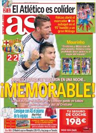AS: clássico memorável e o Atlético colíder
