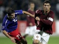 13 de Outubro de 2007: Portugal vence no Azerbaijão por 2-0, Ronaldo assinala a 50ª internacionalização. Tem apenas 22 anos e já enverga a braçadeira de capitão.