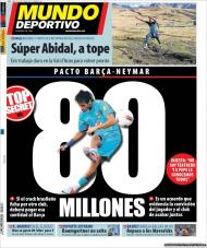 El Mundo Deportivo: 80 milhões, pacto Barça-Neymar