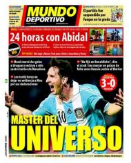 Mundo Deportivo: «Mister do universo»