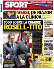 Sport: a cimeira Rosell-Tito