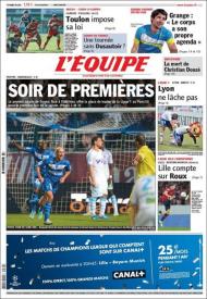 LÉquipe: noite de estreias na Ligue 1