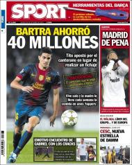 Sport: Barça poupou 40 milhões com Bartra