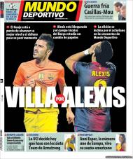 El Mundo Deportivo: Villa por Alexis no Barça