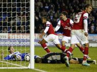 Taça da Liga: Reading-Arsenal, 5-7:  Walcott festeja