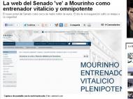 Mourinho vitalício nas páginas do Senado espanhol