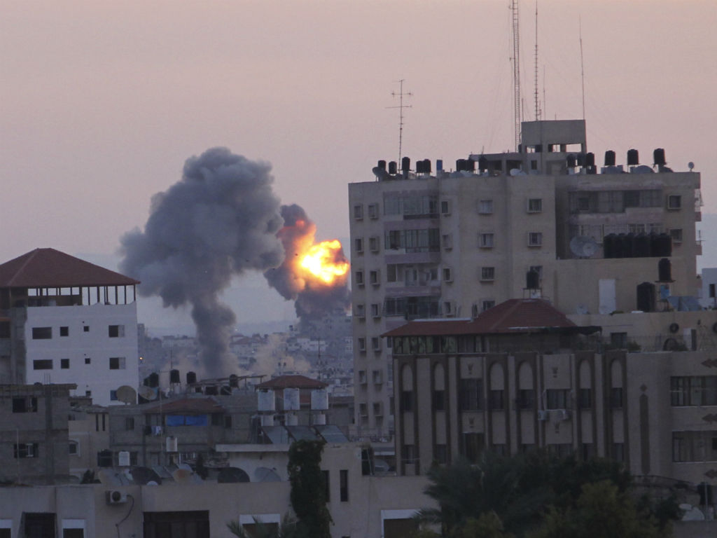 Imagem da cidade de Gaza (Ahmed Zakot/Reuters)