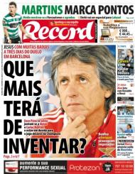 Record: as baixas no Benfica e André Martins