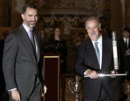 Príncipe Felipe e Vicente Del Bosque - Prémio Nacional do Desporto em Madrid Fotos: Lusa