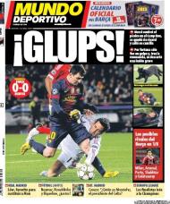 El Mundo Deportivo: Glups, o susto com Messi