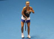 Wozniacki aumenta o peito e imita Serena Williams (Reuters/Nacho Doce)