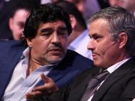 Futebol, luxo e estrelas no Dubai: Maradona e Mourinho juntos