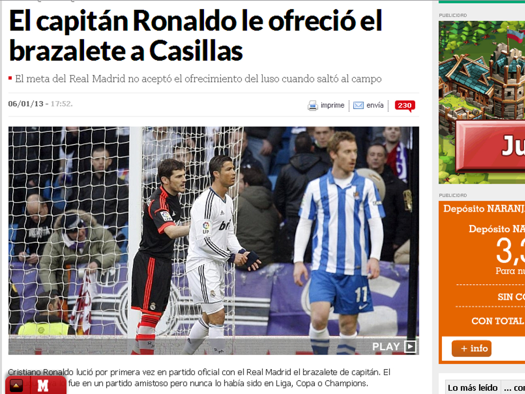 Casillas e Ronaldo [DR]