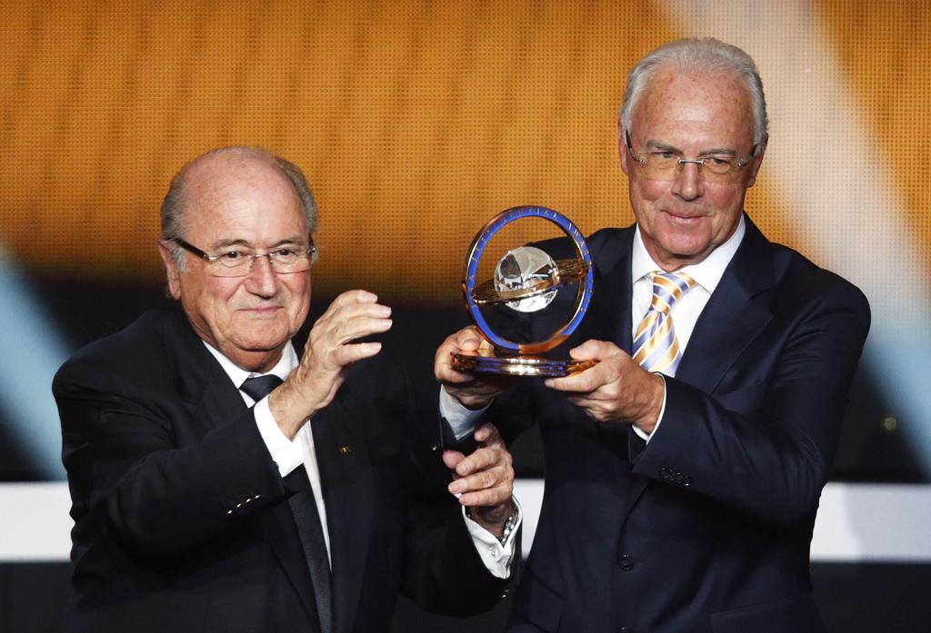 Sepp Blatter e Franz Beckenbauer - FIFA Bola de Ouro 2012 Foto: Reuters