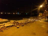 Muro de campo de futebol em Abrantes cai devido ao mau tempo (Rui)